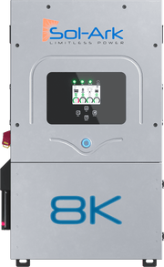 Sol-Ark 8K-2P | 8kW All-in-One Hybrid Inverter | 120/240VAC Split Phase | 48VDC | Indoor/Outdoor | NEMA-3R