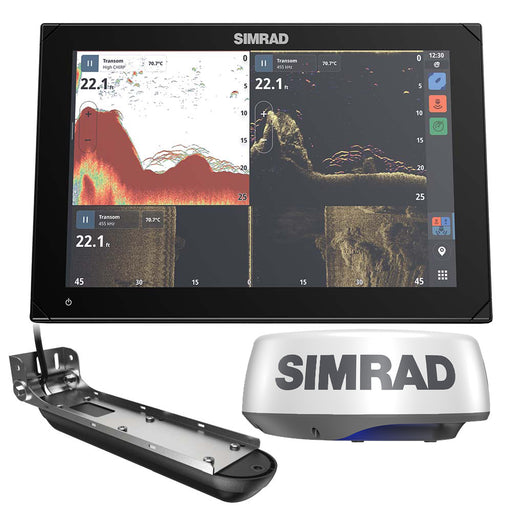 Simrad NSX 3012 Radar Bundle  HALO20 Radar Dome  Active Imaging 3in1 Transducer 00015378001