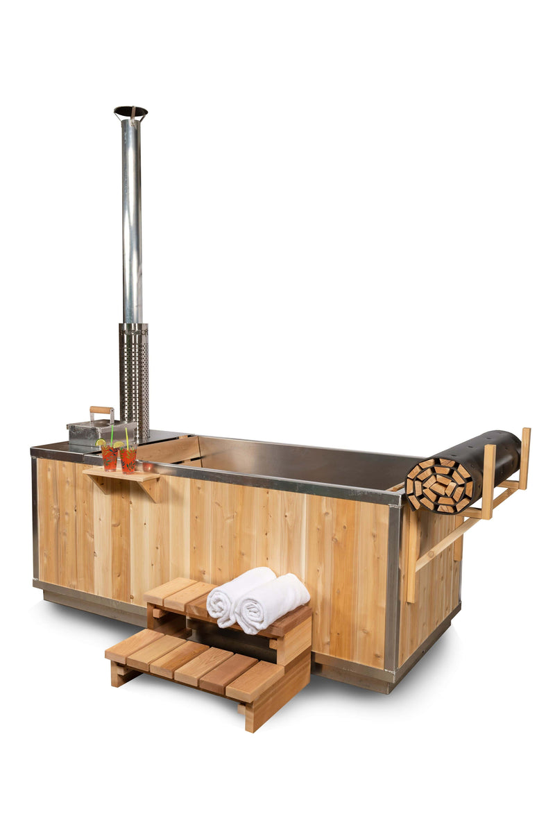 Dundalk Leisurecraft Canadian Timber The Starlight Wood Burning Hot Tub