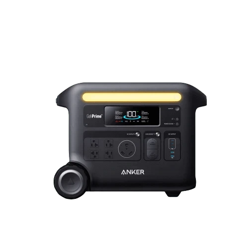 Anker SOLIX F2600 Portable Power Station Solar Generator + BP2600 Expansion Battery (5120Wh | 2400W)