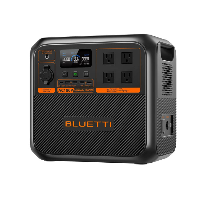 BLUETTI AC180P Power Station Solar Generator + PV350 350W Solar Panel