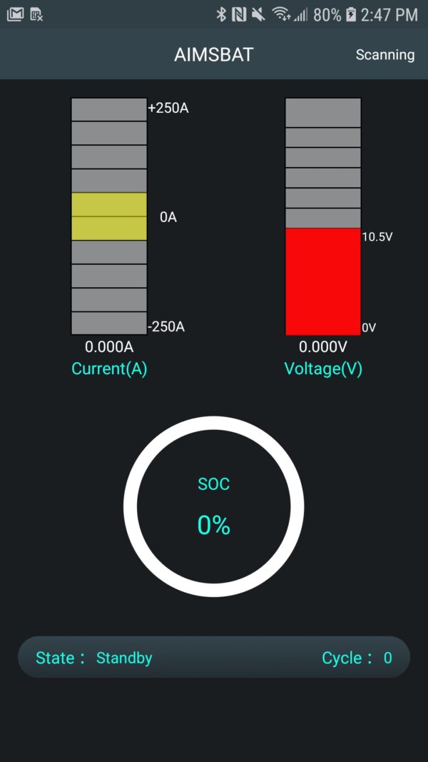 Aims Power Lithium Battery 300Ah 3.84 kW with Wake Up, Heater & BT Monitoring 12V LiFePO4