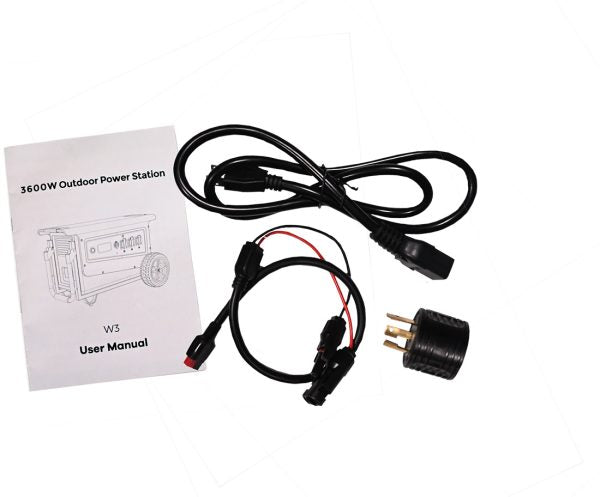 Aims Power Portable Solar Generator 3.1 kWh 30 Amp Output Lithium Battery | Solar & Grid Inputs