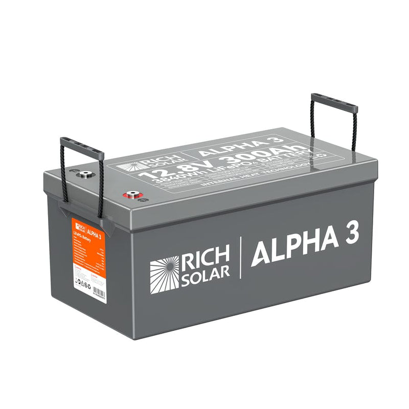 Rich Solar Alpha 3 | 12V 300Ah LiFePO4 Battery | 12V Lithium Battery