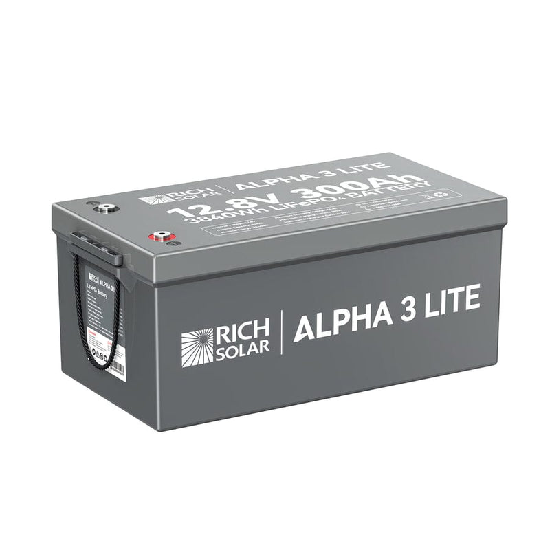 Rich Solar Alpha 3 | 12V 300Ah LiFePO4 Battery | 12V Lithium Battery