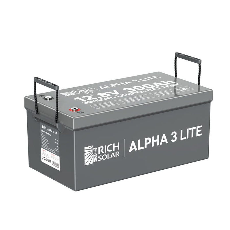 Rich Solar Alpha 3 | 12V 300Ah LiFePO4 Battery | 12V Lithium Battery