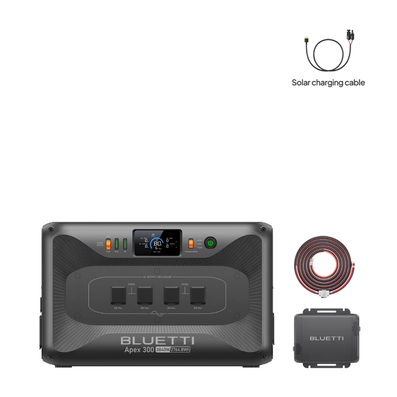 Bluetti Apex 300 Versatile Solar Generator Power Station (3,840W | 2,764.8Wh) + Charger 1
