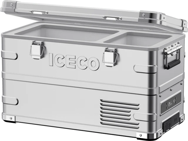 ICECO APL35 Dual Zone Aluminum Silver Fridge | 35 LT | 37 QT