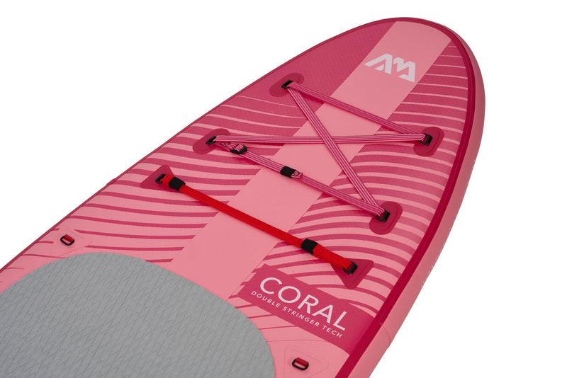 Aqua Marina CORAL RASPBERRY ADVANCE ALL-AROUND SERIES Size: 9'10" Inflatable Paddle Board