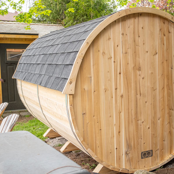 Dundalk Leisurecraft Black Asphalt Shingle Roof for Harmony Barrel Sauna (Includes Trim)