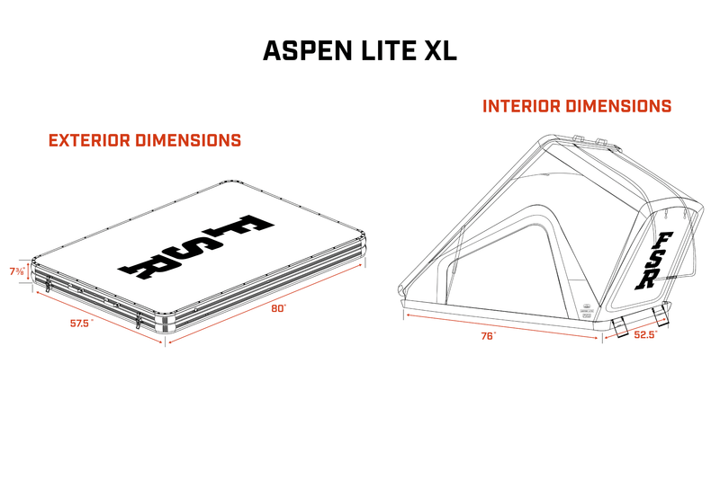 Freespirit Recreation Aspen Lite XL - Rooftop Tent