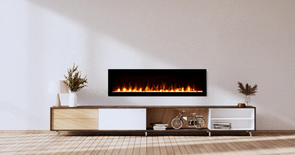 Amantii Fire & Ice Evolution Linear 36" WiFi Enabled Wall-Mounted Electric Fireplace