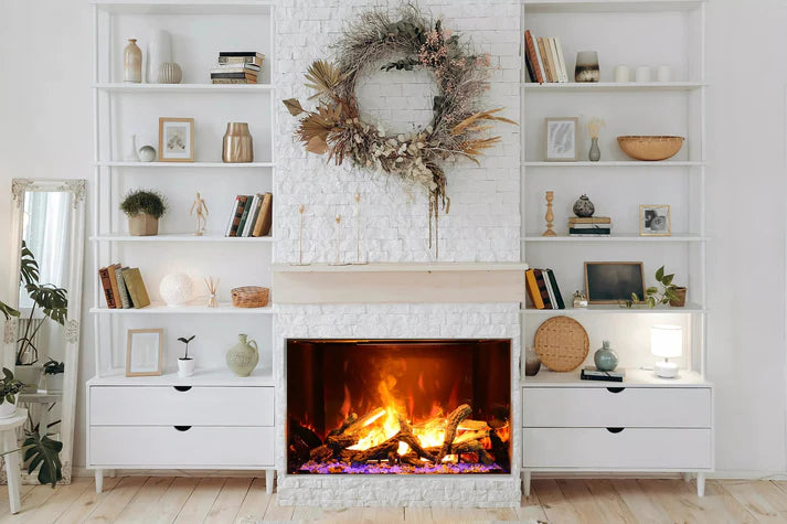Amantii Signature Series Traditional 38" Built-in Electric Fireplace Featuring Optimyst Technology Patented by Dimplex