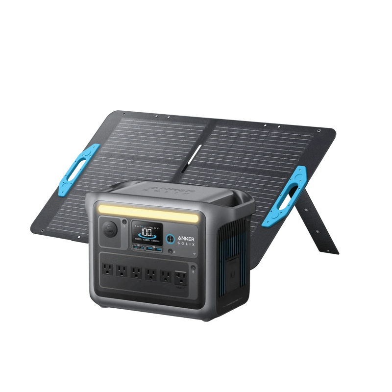 Anker SOLIX C1000X Portable Power Station Solar Generator (1056Wh | 1800W) + 100W Solar Panel