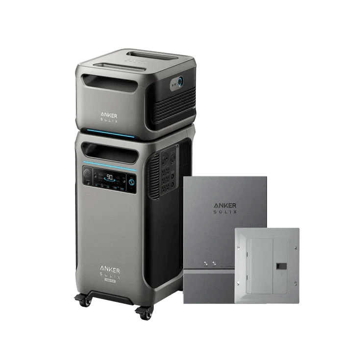 Anker SOLIX F3800 Portable Power Station Solar Generator (3840Wh | 6000W) + Expansion Battery (3,840Wh) + Smart Home Power Kit