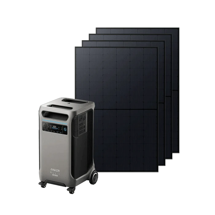 Anker SOLIX F3800 Portable Power Station Solar Generator (3840Wh | 6000W) + 410W Rigid Solar Panel