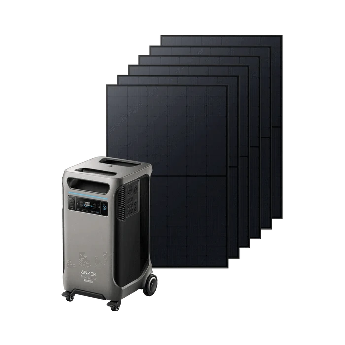 Anker SOLIX F3800 Portable Power Station Solar Generator (3840Wh | 6000W) + 410W Rigid Solar Panel