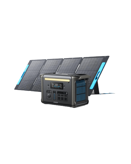 Anker SOLIX F1500 Power Station Solar Generator + 200W Solar Panel