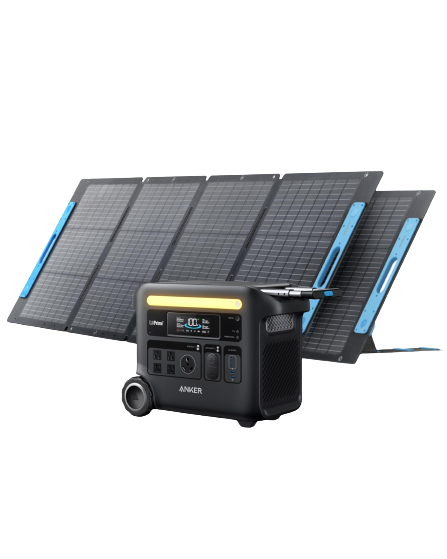 Anker SOLIX F2600 Power Station Solar Generator + 2*200W Solar Panel