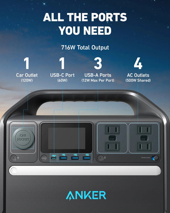 Anker SOLIX 536 Portable Power Station Solar Generator