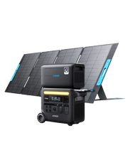 Anker SOLIX F2600 Power Station Solar Generator + Anker 760 Expansion Battery + 400W Solar Panel