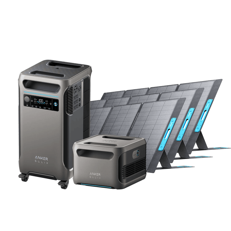 Anker SOLIX F3800 + Anker SOLIX BP3800 Expansion Battery + 400W Solar Panel