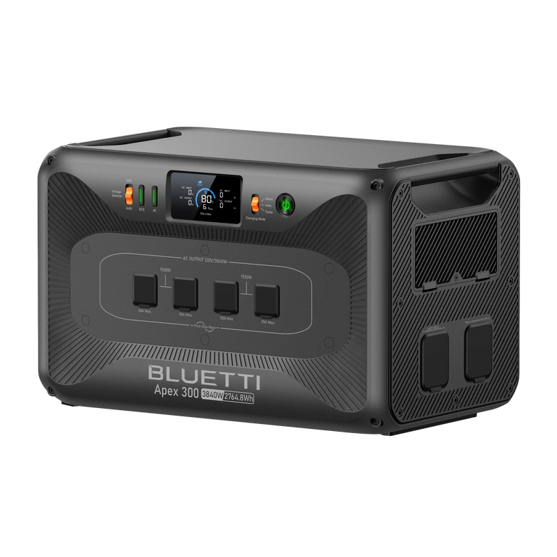 Bluetti Apex 300 Versatile Solar Generator Power Station (3,840W | 2,764.8Wh)