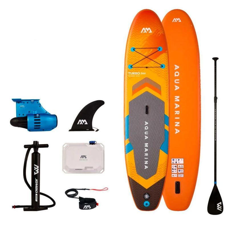 Aqua Marina AMgo Turbo 366 with BlueDrive S Power Fin Set [AMGO-366PFS]