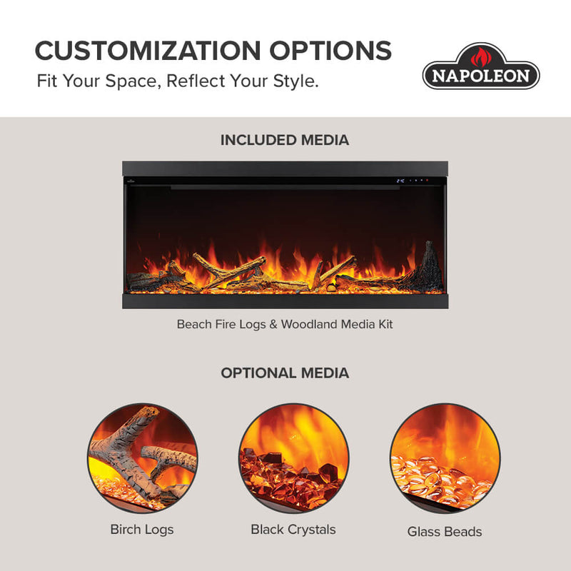 Napoleon Astound™ 74 FlexMount Electric Fireplace