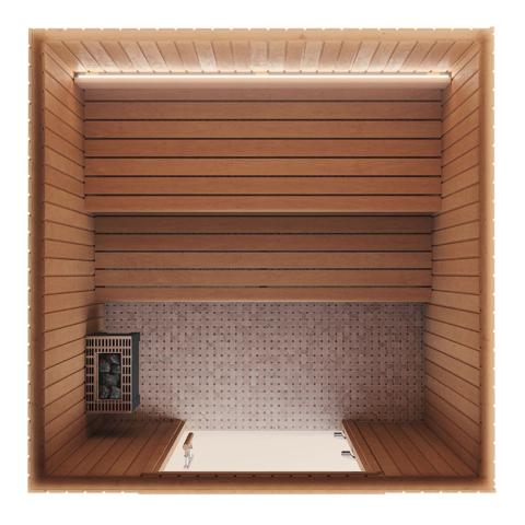 Auroom Emma Indoor Wood Cabin Sauna | 6 Persons