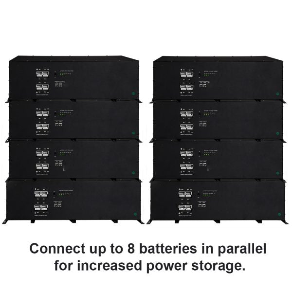 Aims Power All In One Onboard Solar Generator- Heavy Duty Industrial Grade 5.58kWh Battery 3kW Pure Sine Inverter Charger 1400 Watt Solar Input