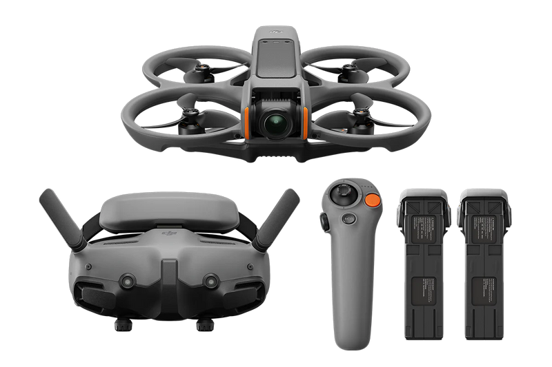 DJI Avata 2 Fly More Combo FPV Drone - Includes 3 Batteries, Goggles 3, RC Motion 3