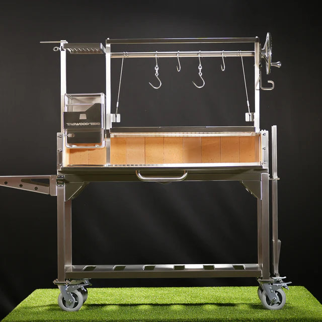 Tagwood BBQ Santa Maria Grill for Open Fire Stainless Steel 4 Grilling Surfaces with Firebox | BBQ03SS