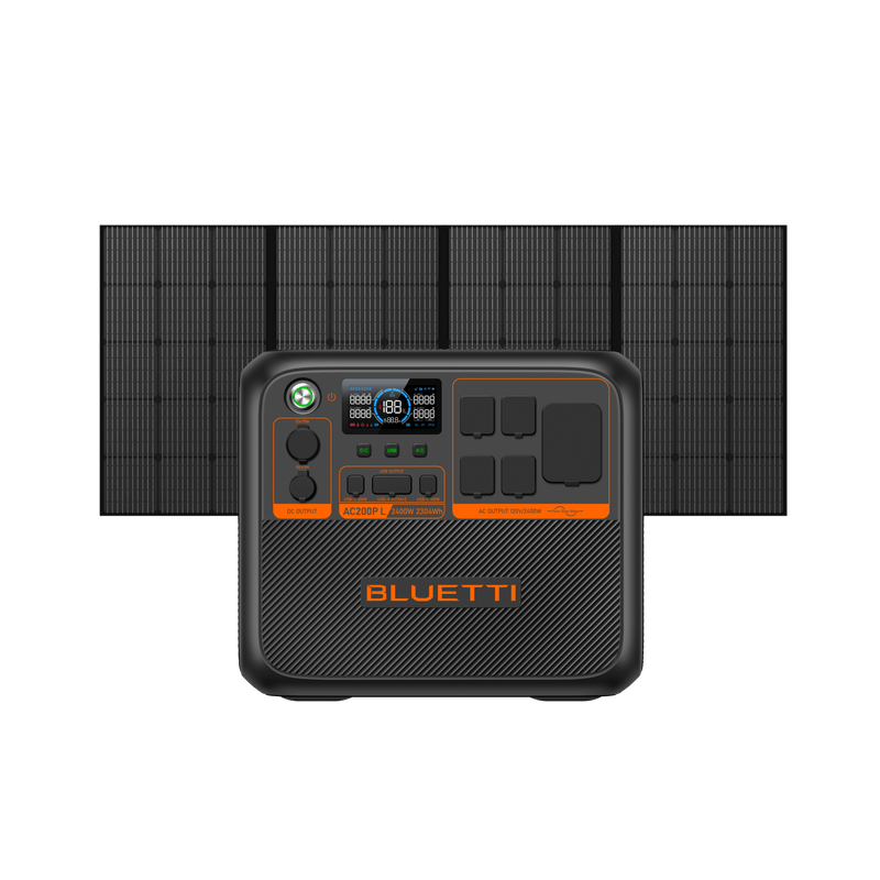 BLUETTI AC200P Power Station Solar Generator + PV350 350W Solar Panel