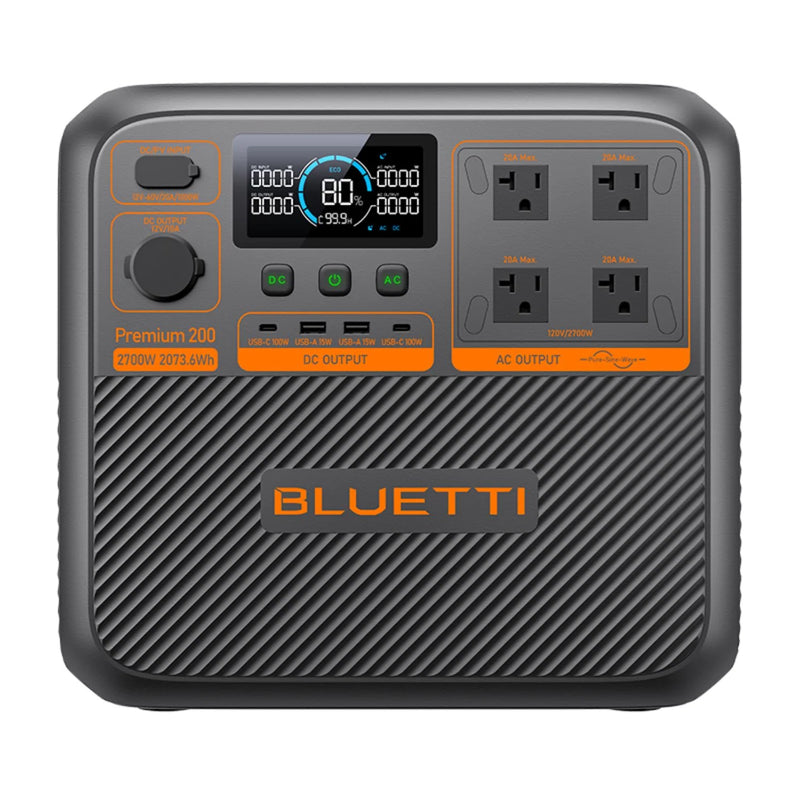 BLUETTI Premium 200 V2 Portable Power Station Solar Generator | 2073.6Wh | 3900W | 1000W Solar Input