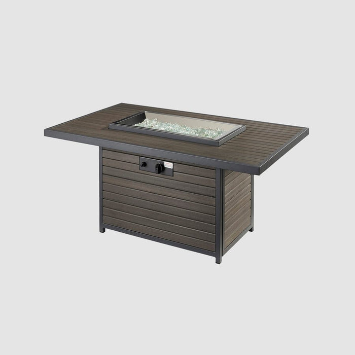 Outdoor Greatroom Brooks Rectangular Gas 50" Fire Pit Table
