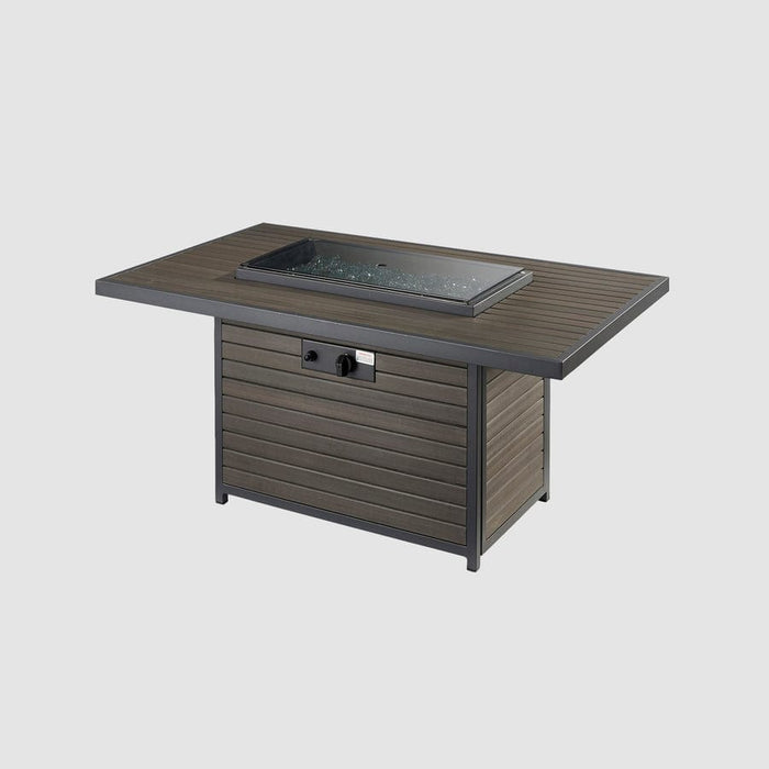 Outdoor Greatroom Brooks Rectangular Gas 50" Fire Pit Table
