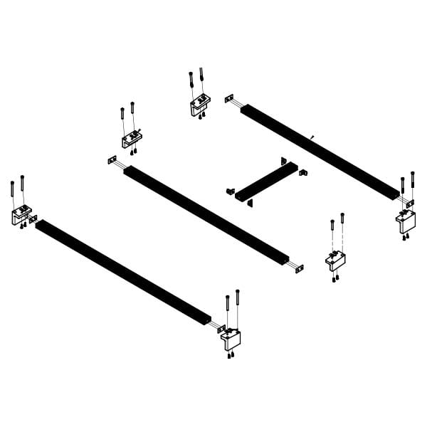 BadAss Tents Land Rover Discovery 5 17-23 Low Profile Roof Rack Kit