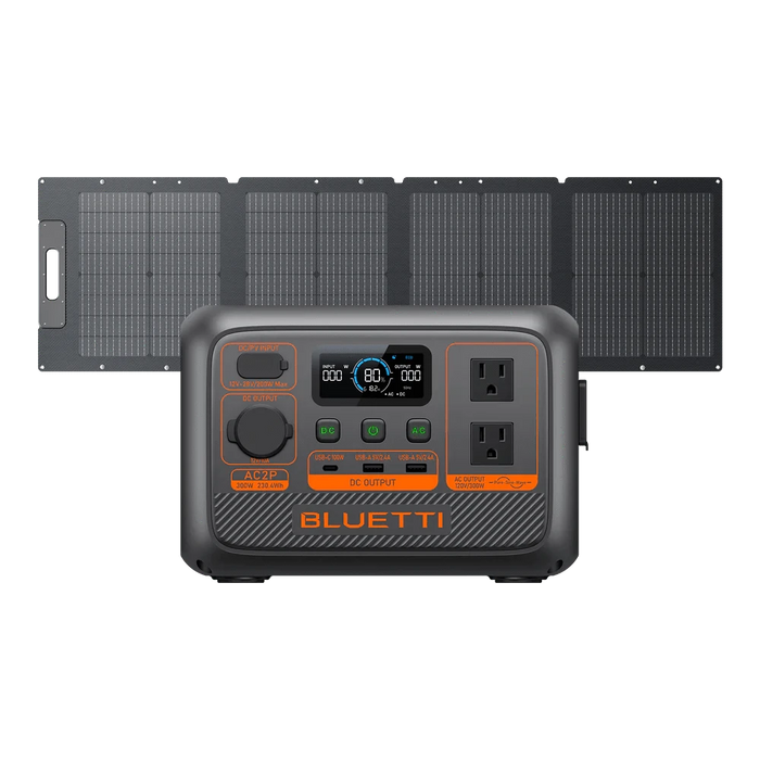 Bluetti AC2P Portable Power Station Solar Generator (300W | 230.4Wh)