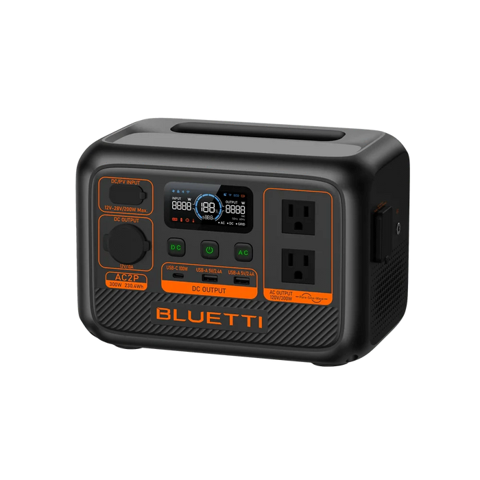 Bluetti AC2P Portable Power Station Solar Generator (300W | 230.4Wh)