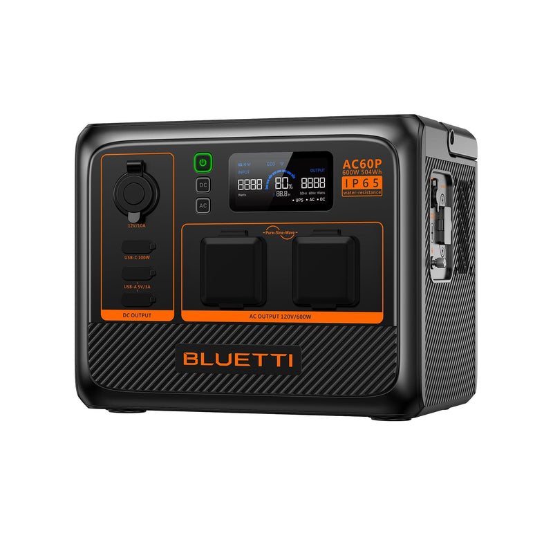 Bluetti Portable Power Station Solar Generator Right Side