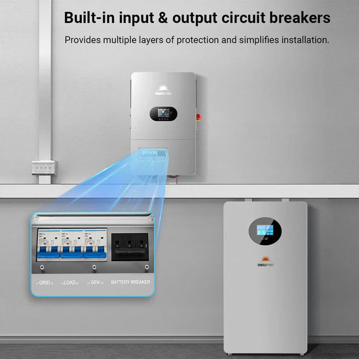 SunGold Power 12KW 48V All-in-one Off Grid Solar Inverter | FR12K-B