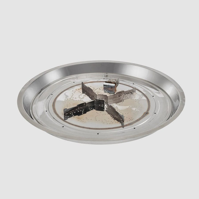 Outdoor Greatroom Crystal Fire Plus Round Gas Burner
