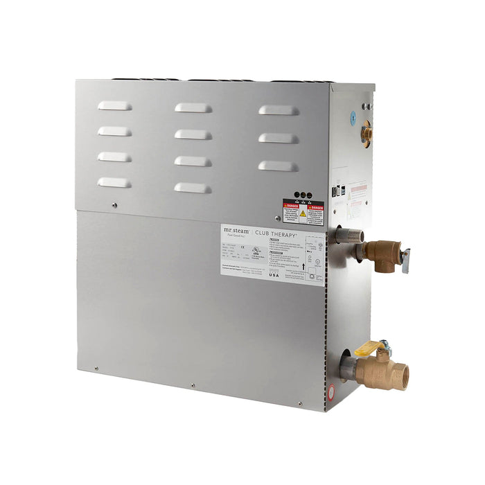 Mr. Steam CT9E (iTempoPlus) 9 kW (9000 W) Steam Shower Generator Package with iTempoPlus Control in Square Polished Chrome