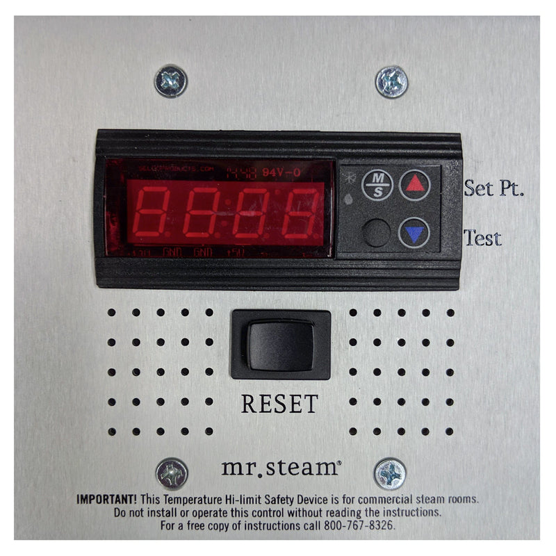 Mr. Steam High Temperature Alarm and High Limit Control For Commercial Generators