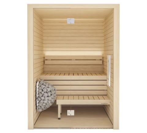 Auroom Cala Glass Indoor Cabin Sauna, Aspen | 4 Persons