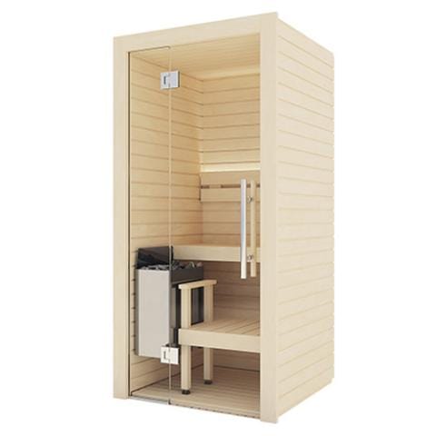 Auroom Cala Glass Mini Cabin Sauna, Aspen | 1 Person