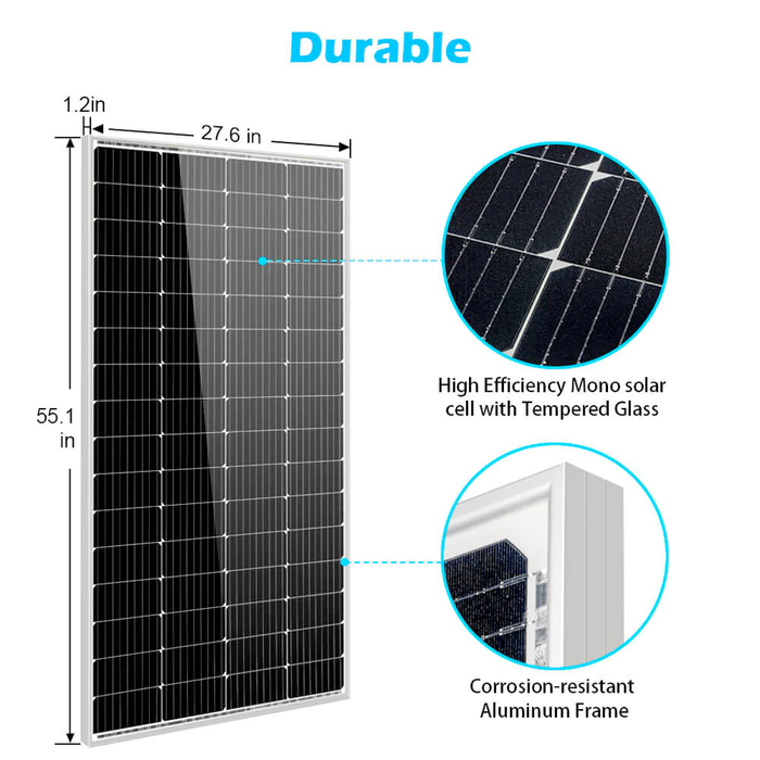 SunGold Power 200 Watt Monocrystalline Solar Panel