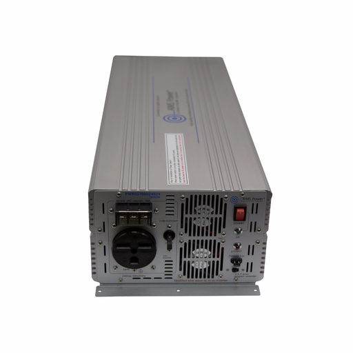 Aims Power 7000 Watt 24V Modified Sine Power Inverter - Industrial Grade Port and Switch View