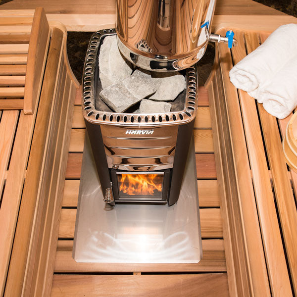 Dundalk Leisurecraft Chimney & Heat Shield Set with Water Tank for Panoramic Saunas